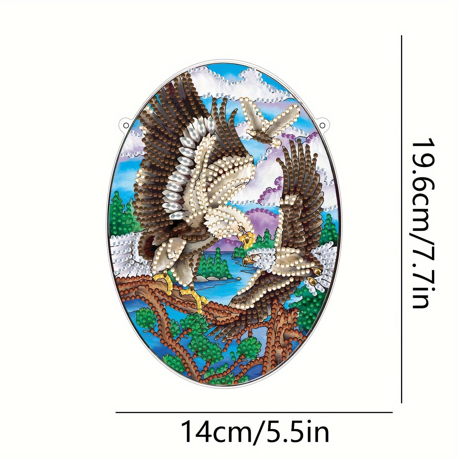 Eagle Pattern Diamond Painting Kit for Beginner - 5D DIY, Acrylic Single Sided