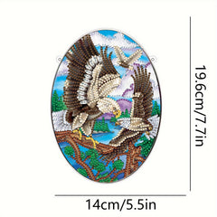 Eagle Pattern Diamond Painting Kit for Beginner - 5D DIY, Acrylic Single Sided