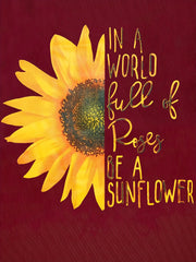  Slogan & Sunflower Print Cami Dress