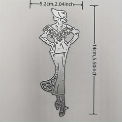 Vintage Girl Cutting Mold for DIY Scrapbooking Album Craft
