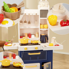 Kids Kitchen Playset with Pan, Cup, Spatula