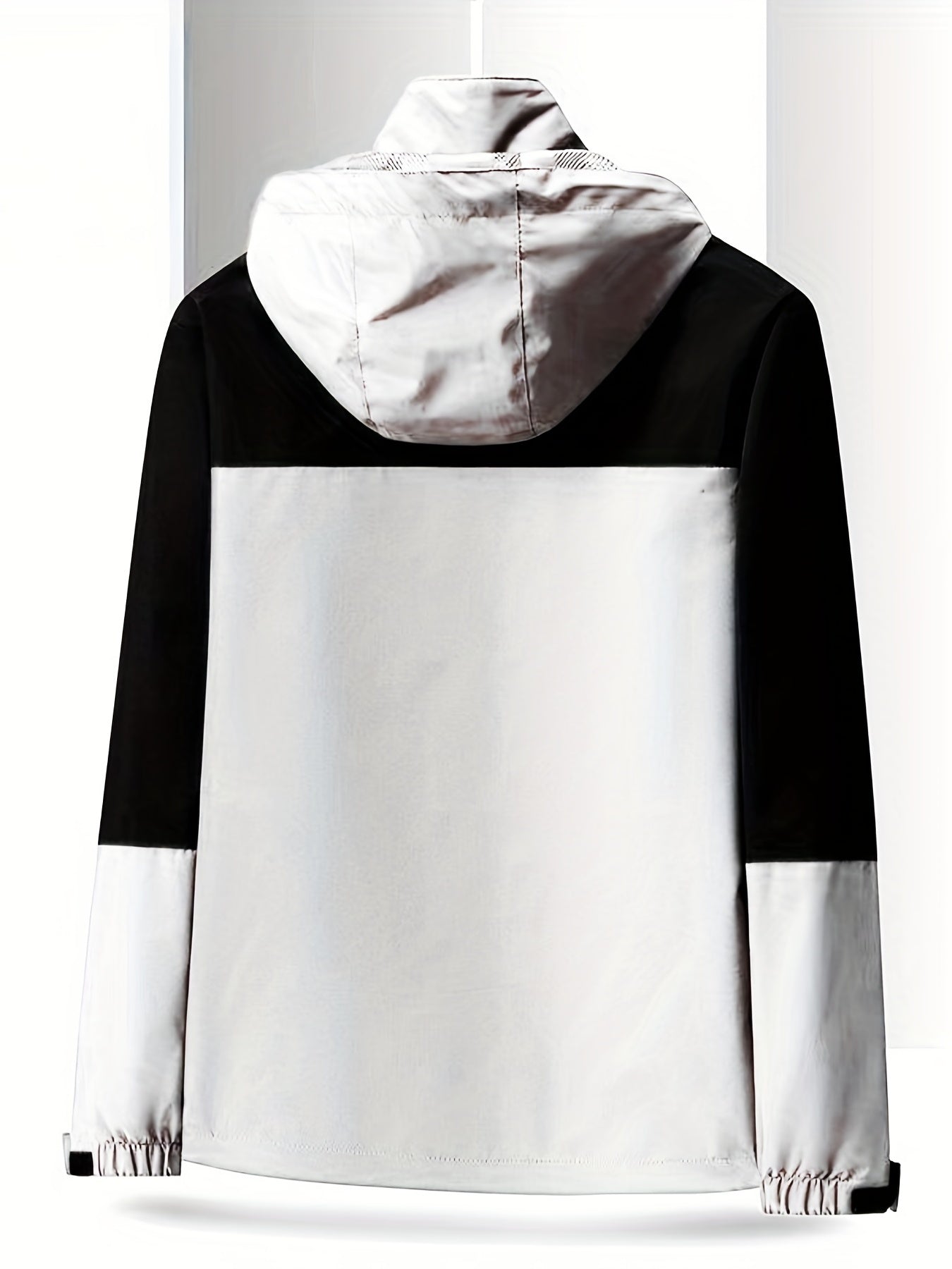 Contrast Block Sport Jacket Windbreaker Men's Casual Coat