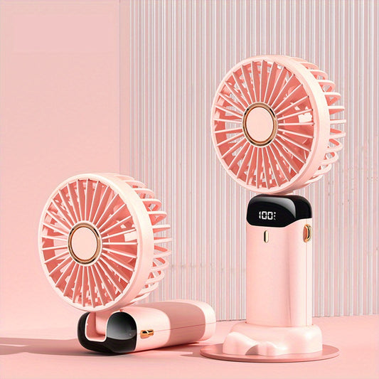 Portable Folding Fan Pocket Fan Hanging Neck Fan Desktop Fan