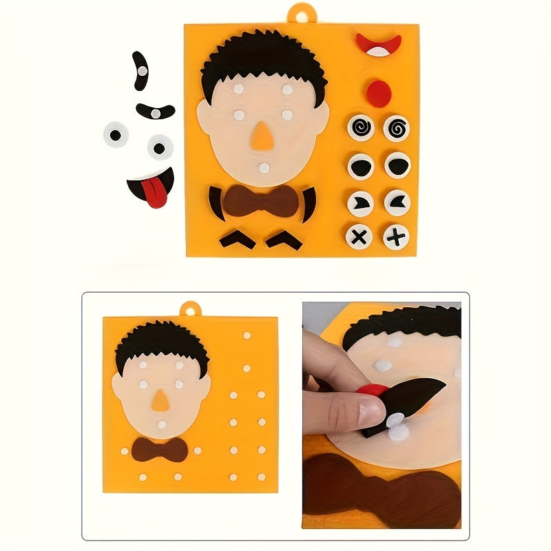 Funny Change Face Puzzle Game Montessori Learning Toy for Kids