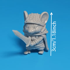 5pcs 3D Printing Mice Miniatures for Battle Chess Game
