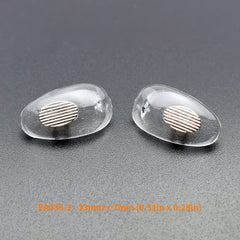 5 Pairs Metal Sunglasses Nose Pads Curved Silicone Glasses Nose Pads