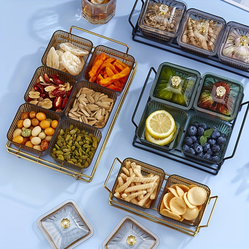 Nut Box Dried Fruit Box With Lid Snack Plate Transparent Nut Jar