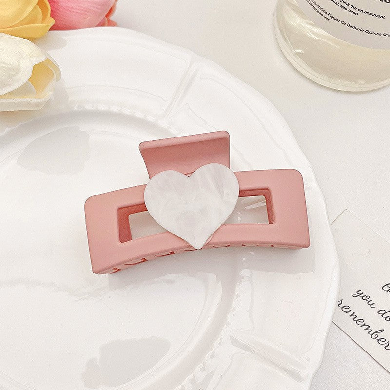 Pink Heart Hair Clip Hairpin Accessories