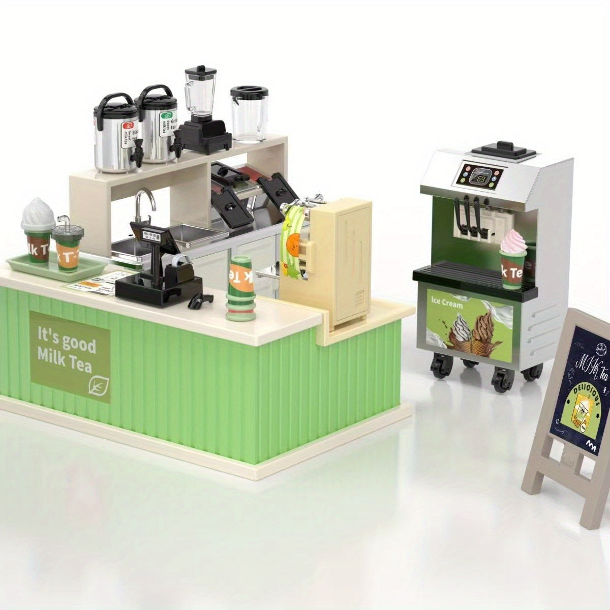 Plastic Cash Register Model for Dollhouse Display