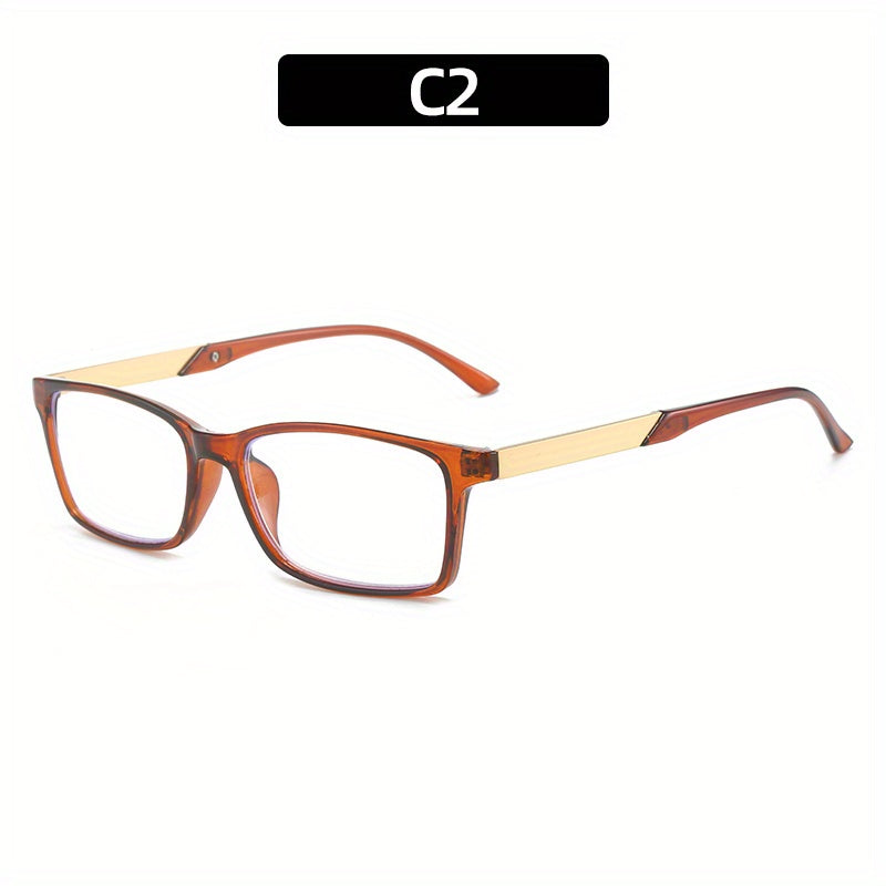 Light Blocking Reading Glasses Classic Jelly Square Anti Eyestrain