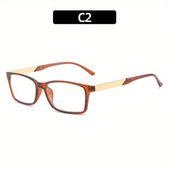 Light Blocking Reading Glasses Classic Jelly Square Anti Eyestrain
