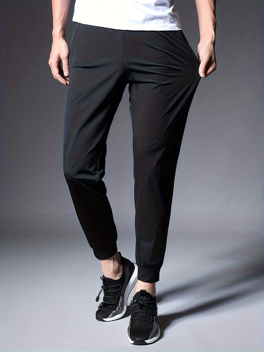 Classic Quick Drying Comfy Joggers Men's Casual High Stretch Loose Fit Pants