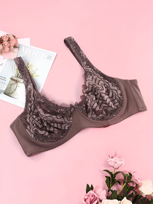 Women's Plus Lace Stretch Minimizer Bra