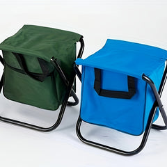 Portable Folding Stool with Storage Pouch for Outdoor Camping