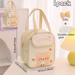 1pc Insulated Bag Aluminum Foil Film Breakfast Bag