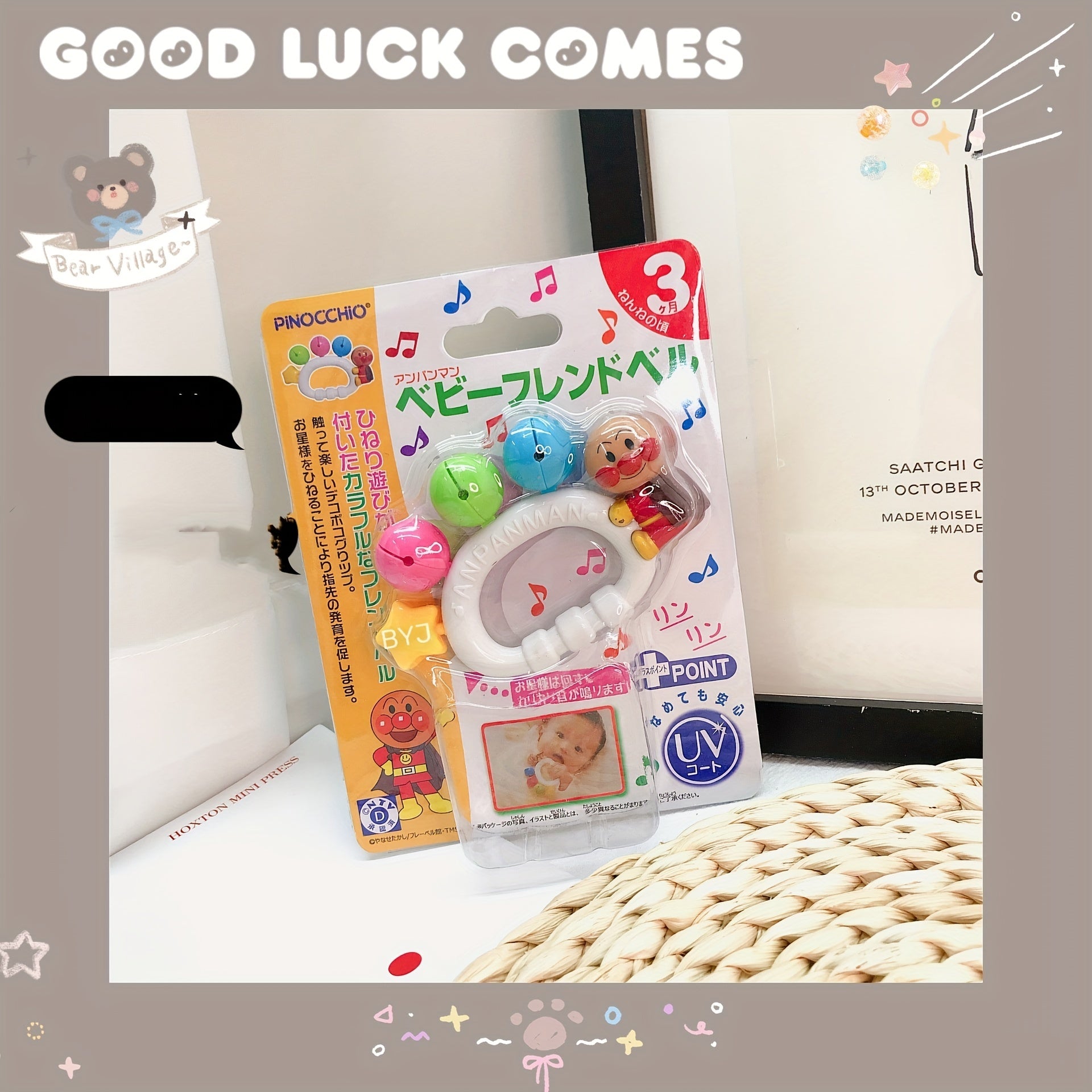 Baby Grasping Stick Bell Toy for Early Education