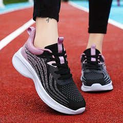 Ombre Soft Thick Sole Shock Absorption Woven Shoes