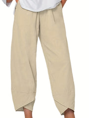 Women's Plus Breathable Wide Leg Pants