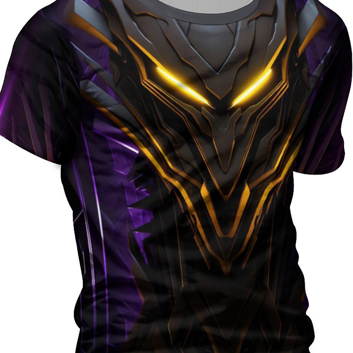 Futuristic Mech Armor Print Men's Sports T-Shirt