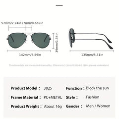 Men's Polarized Aviator Sunglasses Eye Protection