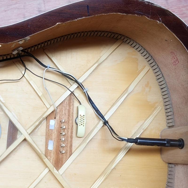 Guitar Soundhole MIC Volume Control Tail Nail Output