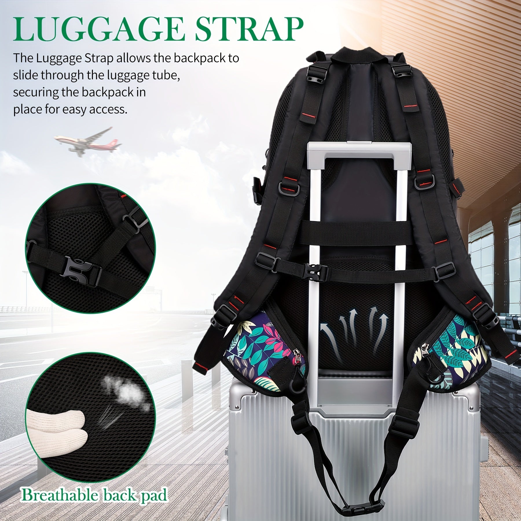 Lightweight Hiking Backpack with Laptop Storage