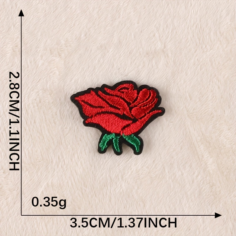 4pcs Boys Snake Flower Embroidery DIY Patch for Clothes B