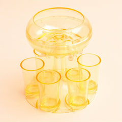 Shot Glass Dispenser And Glass Shot Cups Set for Home Bar Accessories