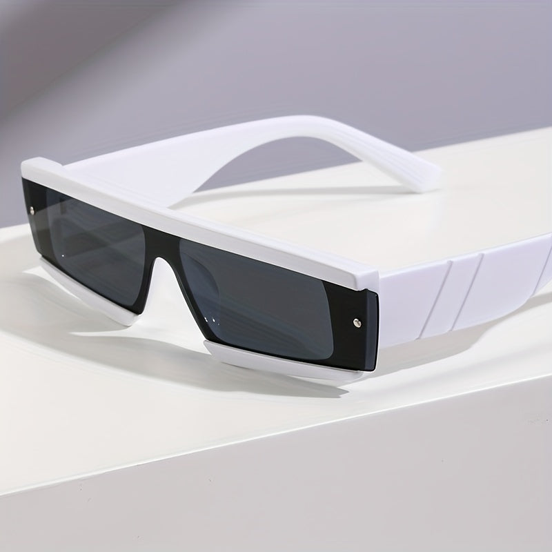 Y2K Square Frame Sunglasses Rivet Decor Glasses UV400