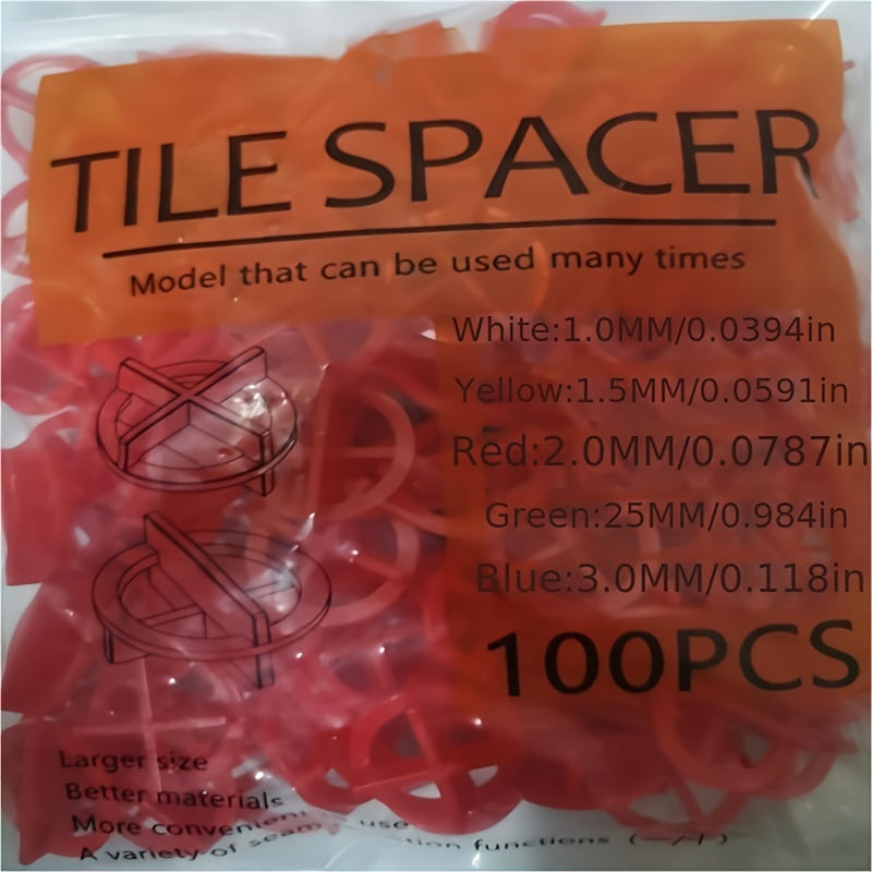 100pcs Reusable Ceramic Tile Leveler Clamp Type Leveling System