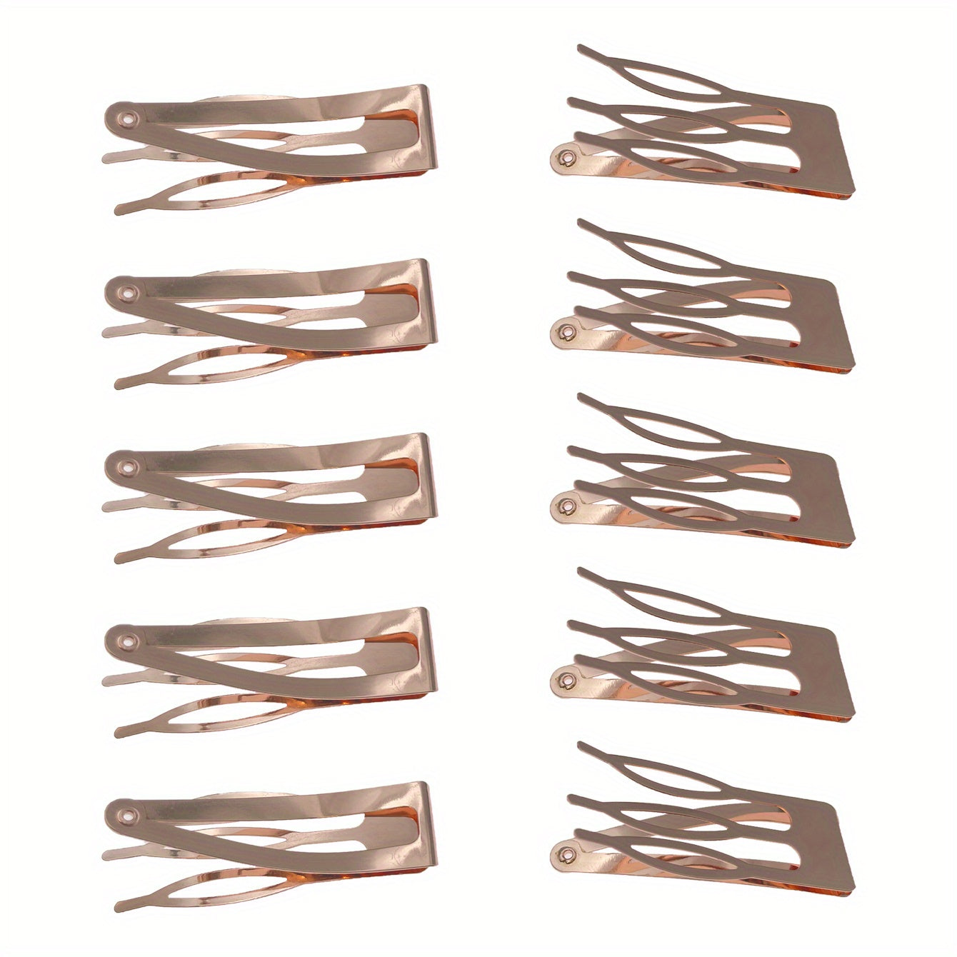 10pcs Three Pronged Snap Clip Hair Clip For Side Hair Bang