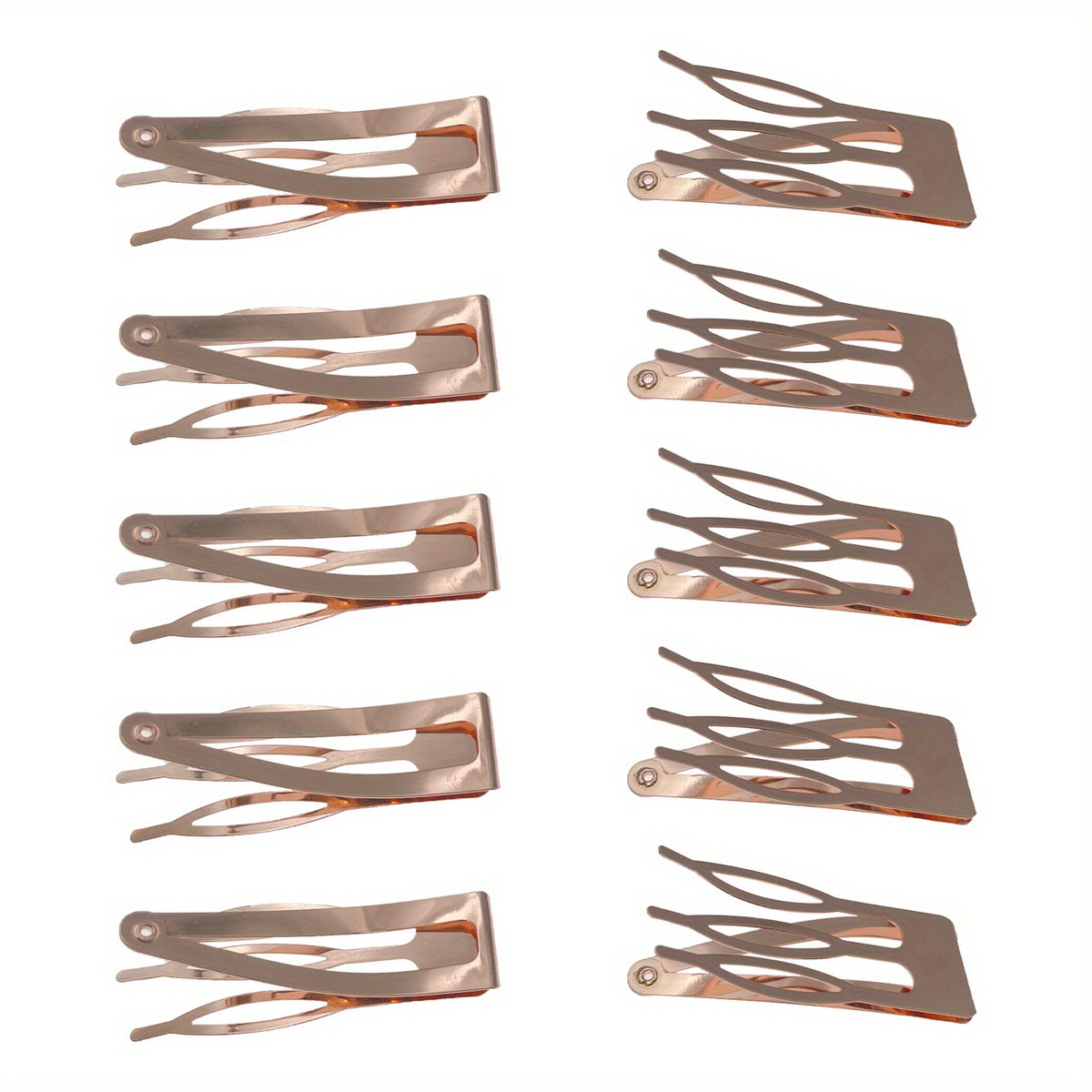 10pcs Three Pronged Snap Clip Hair Clip For Side Hair Bang