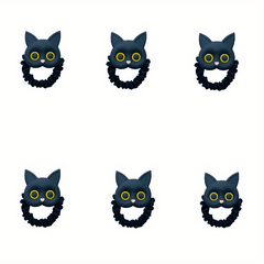 Cartoon Cat Hair Tie Sweet Animal Hair Rope Ponytail Holder