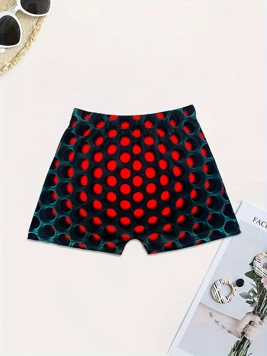 Graphic Print Skinny Shorts Yoga Casual Summer Shorts Women's Clothing