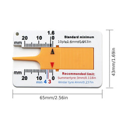 Auto Tyre Caliper Gauge for Cars Caravans Trailers