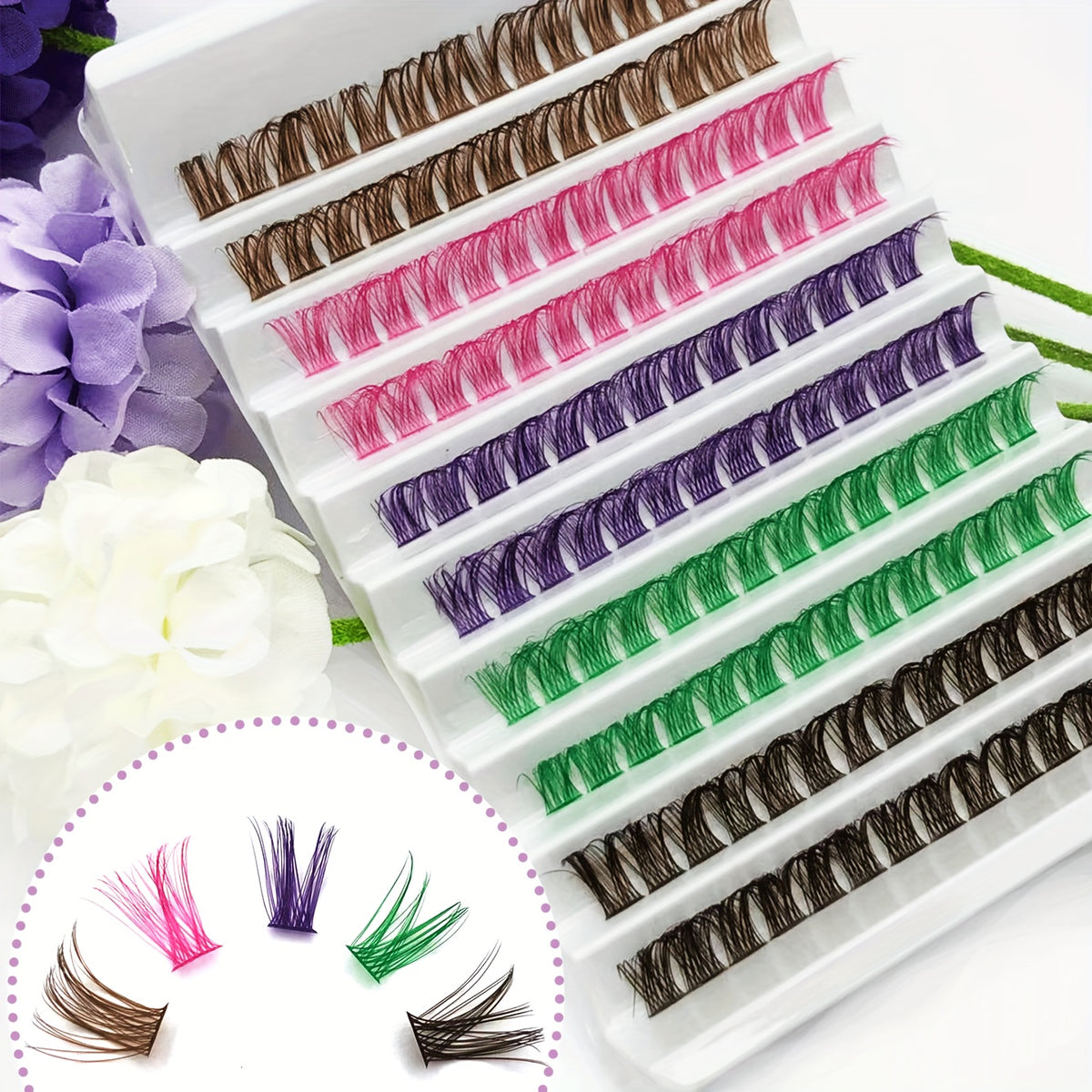 144pcs Cluster Lashes Self Grafting Extension False Eyelashes