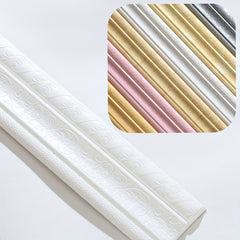 Foam Molding Trim 3D Wall Lines Wallpaper Border Home Office Hotel DIY