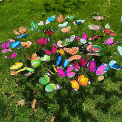 30pcs Butterfly Garden Stakes Outdoor Decor Graduation Spring Summer Ornaments