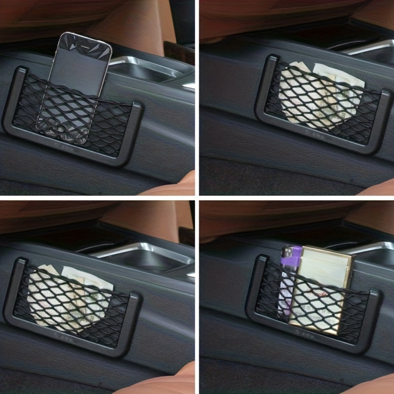 Car Mobile Phone Bag Storage Mesh Rack Car Debris Storage