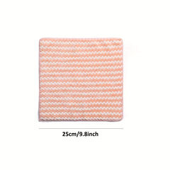 10pcs Damaskeen Wash Cloths Coral Fleece Microfiber Dish Towels