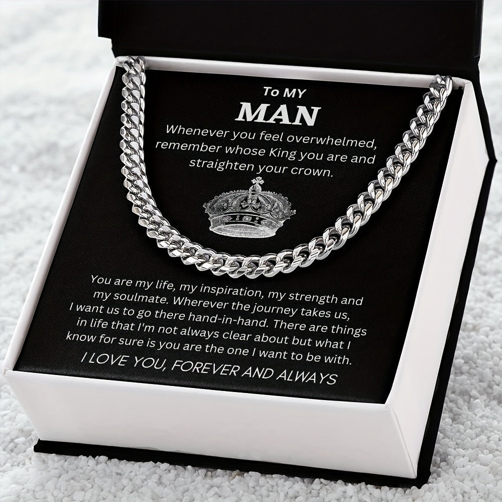 Cuban Unique Silver Pendant Necklace for Him