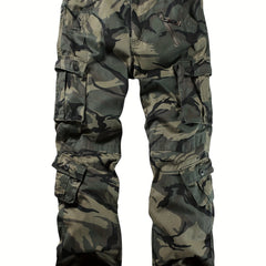 Men's Camo Cargo Work Pants with Pockets
