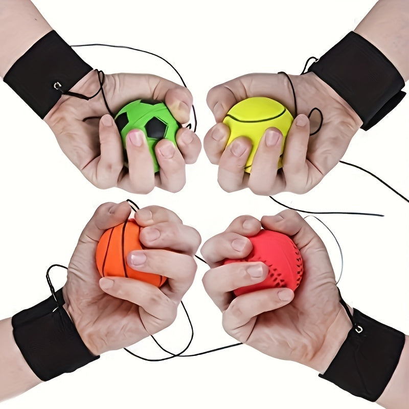 High Elasticity Wrist Buckle Ball 63Mm - 2pcs Set, Fun Novelty Toy