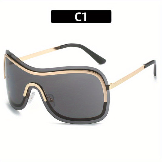 Y2K Gradient Lens Metal Frame Sunglasses UV400