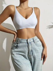 2pcs Seamless Wireless Bras Soft Intimates Bra Women's Lingerie