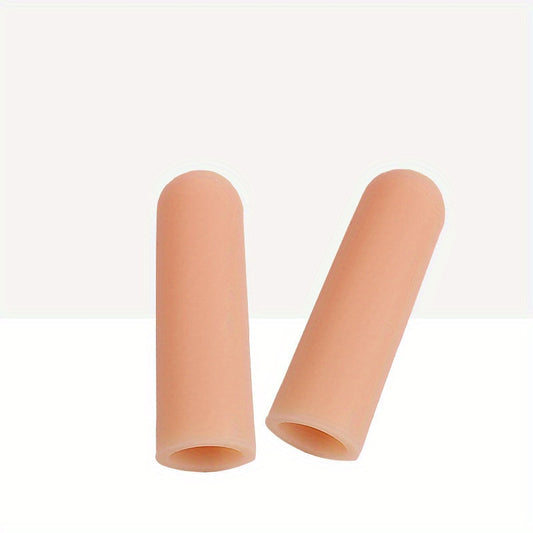 10pcs Reusable Silicone Finger Cots for Dry Skin & Cracked Knitting Cuts
