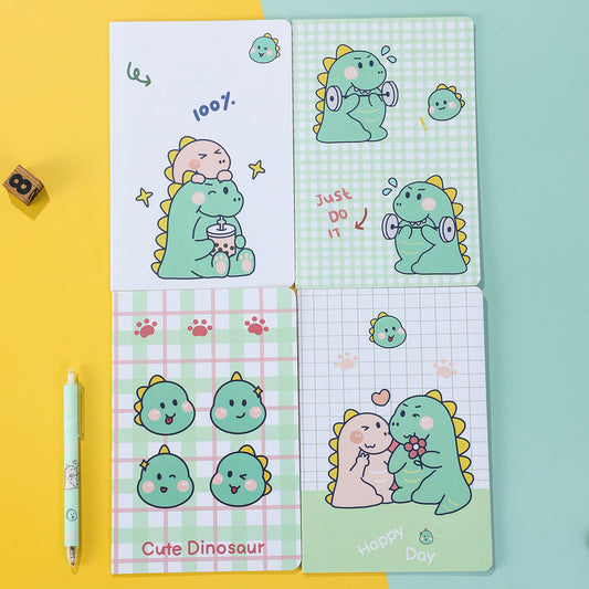 Cute Dino A5 Notebook 30 Pages, Kids Journal, Drawing Pad, Stationery Gift