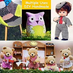 50pcs Squares Patchwork Precut Different Patterns DIY Sewing Mask 5 9in