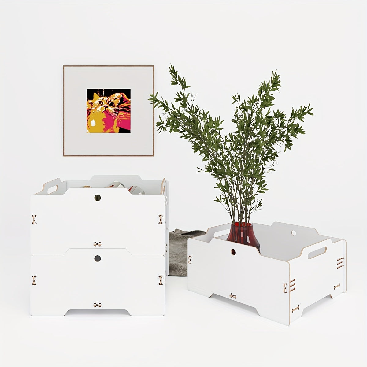 Minimalist Wooden Storage Box for Home Decor