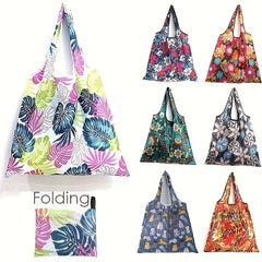 Large Capacity Polyester Foldable Shopping Bag Reusable Grocery Bag